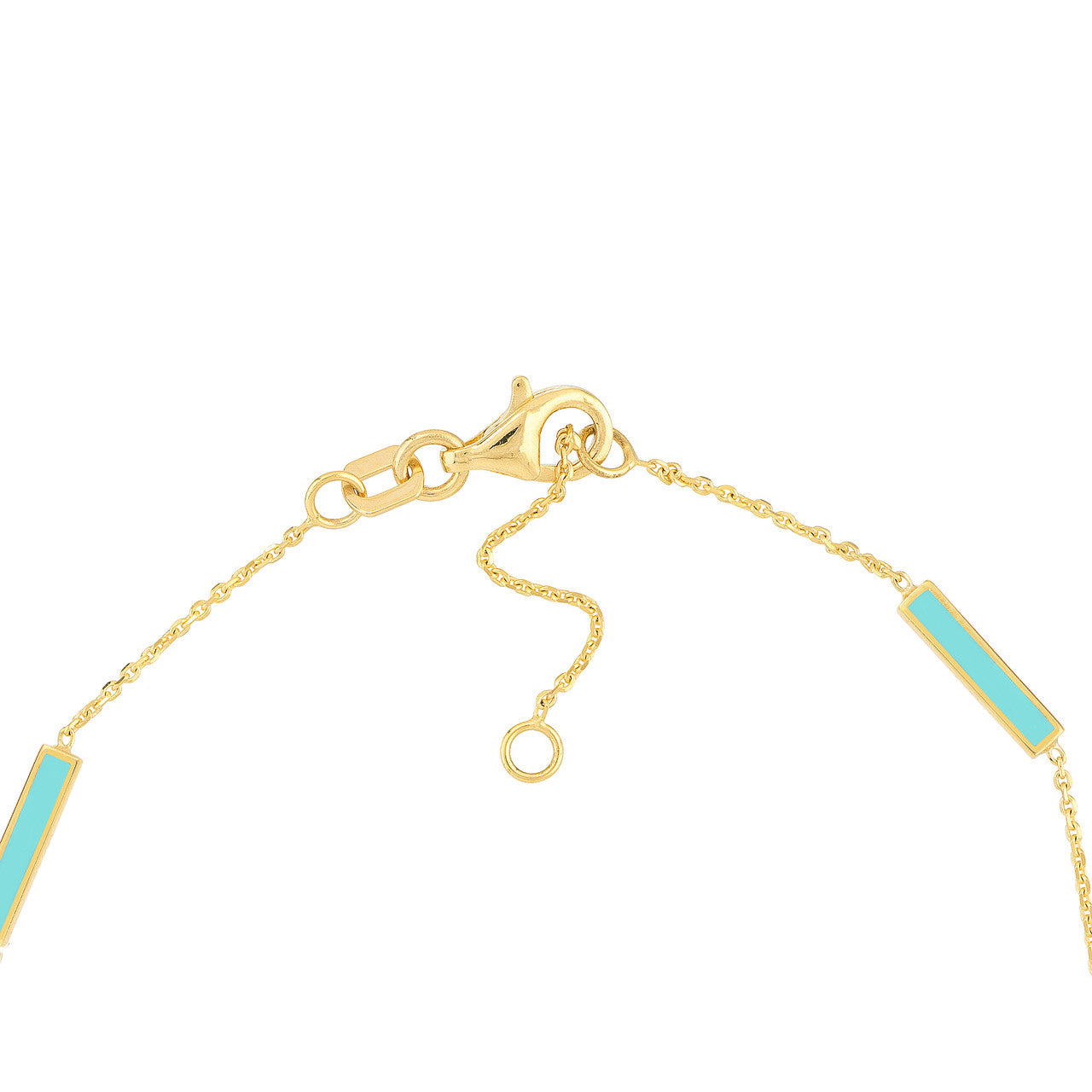 Turquoise Enamel Bar Bracelet