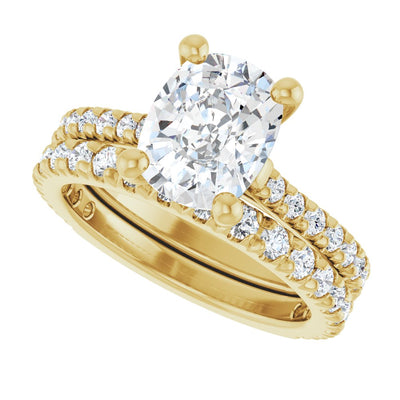 Accented Natural Cushion Cut Diamond Engagement Ring
