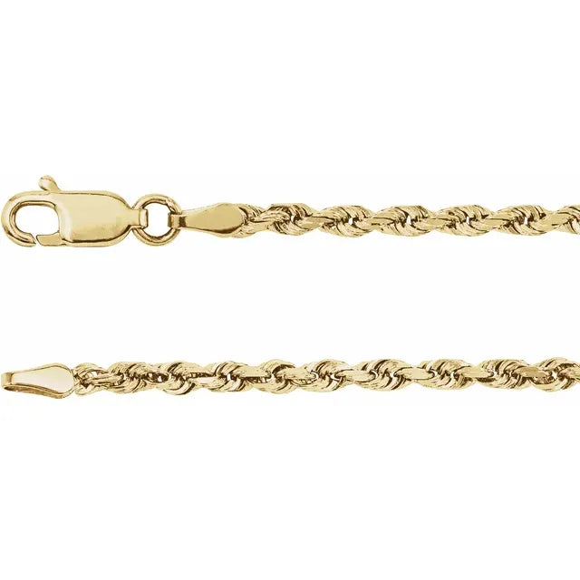 Yellow Gold Rope Chain