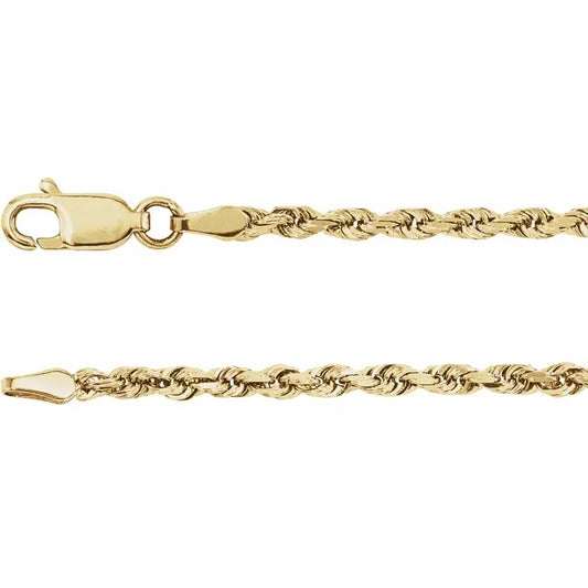 Yellow Gold Rope Chain